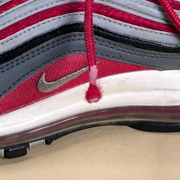 Nike Air Max 97 Sneaker Shoes Men's 9.5 Dark Grey Gym Red 921826 007 - Picture 15 of 15